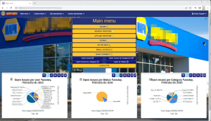 Screenshots von einer vom Kunden migrierten MS-Access-Anwendung des Kunden zu einer Web-App